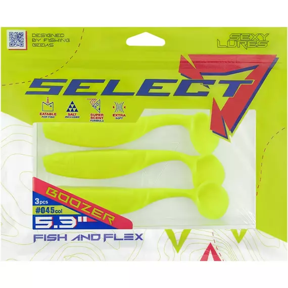 Силікон Select Boozer SE 5.3" #045 (3 шт / уп), фото , изображение 2